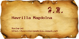 Havrilla Magdolna névjegykártya