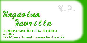 magdolna havrilla business card